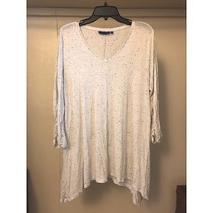 Flowy Black Speckled Shirt